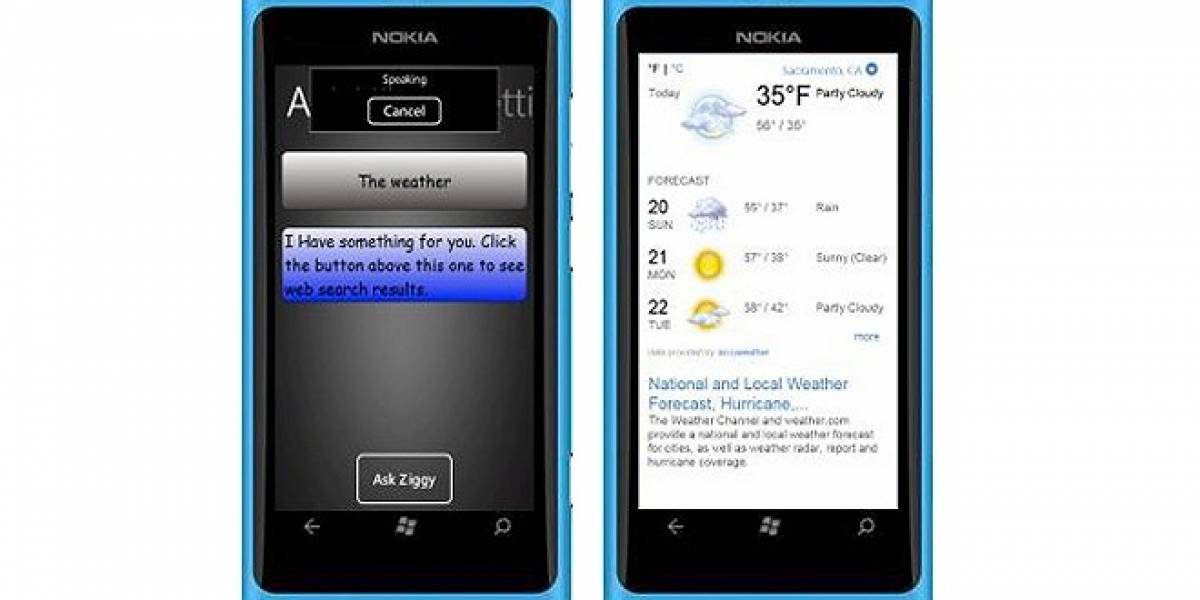 Ask Ziggy, la aplicación de reconocimiento de voz para Windows Phone 7