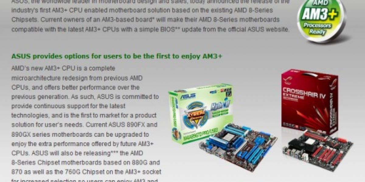 Retro-Compatibilidad AM3+/AM3 confirmada