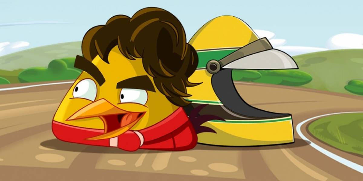Ya puedes jugar como Ayrton Senna en Angry Birds Go!