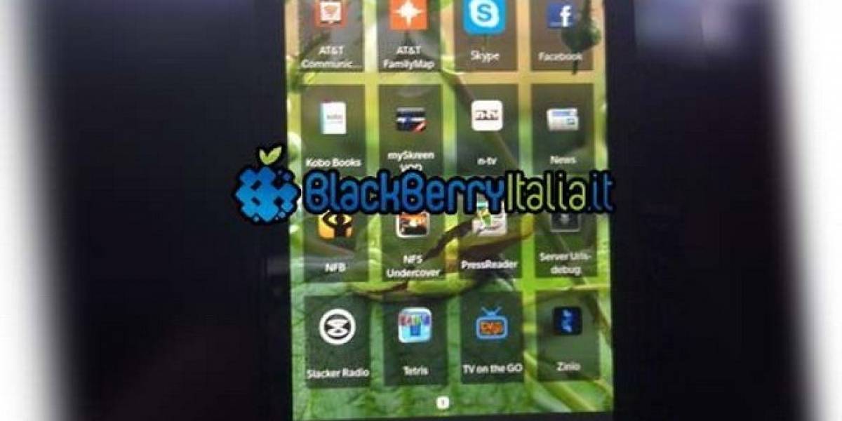 Fotografía filtrada muestra lo que podría ser BlackBerry OS 10