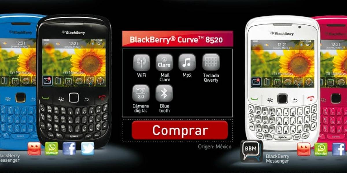 Argentina: La operadora Claro lanza servicio BlackBerry prepago