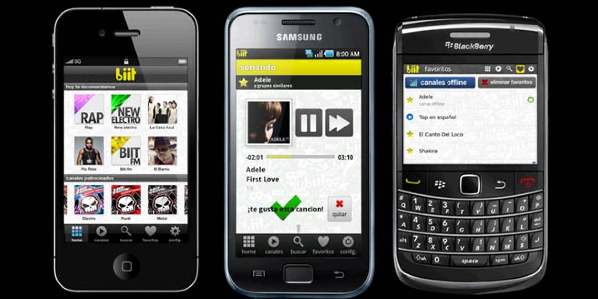 España: biit lanza sus versiones Android y Blackberry en exclusiva para usuarios de Tuenti