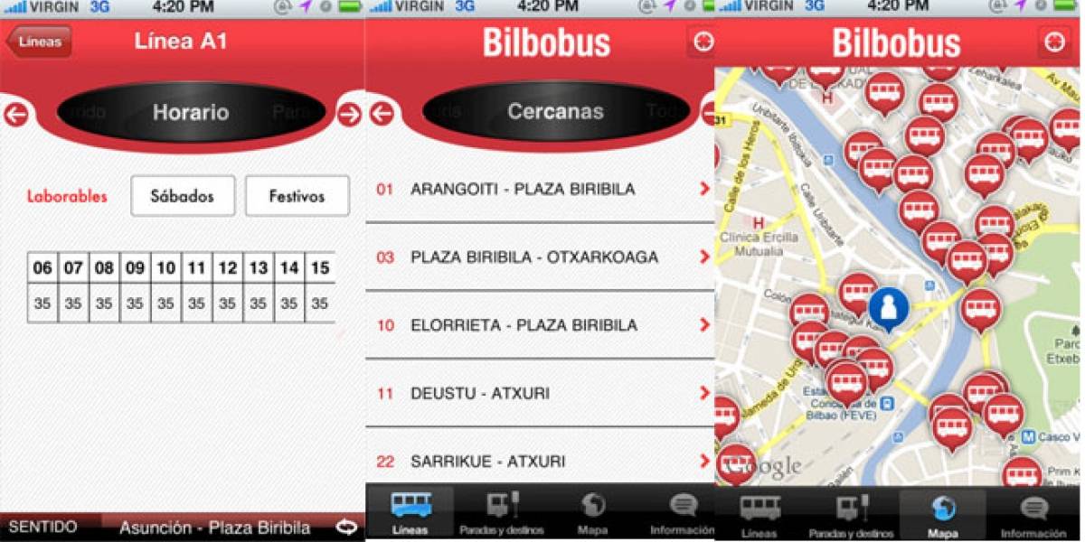iBilbobus: Todo sobre los autobuses públicos de Bilbao en tu iPhone