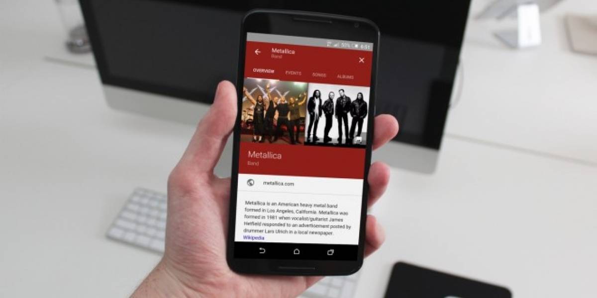 Google mejora las búsquedas de artistas y películas en Android