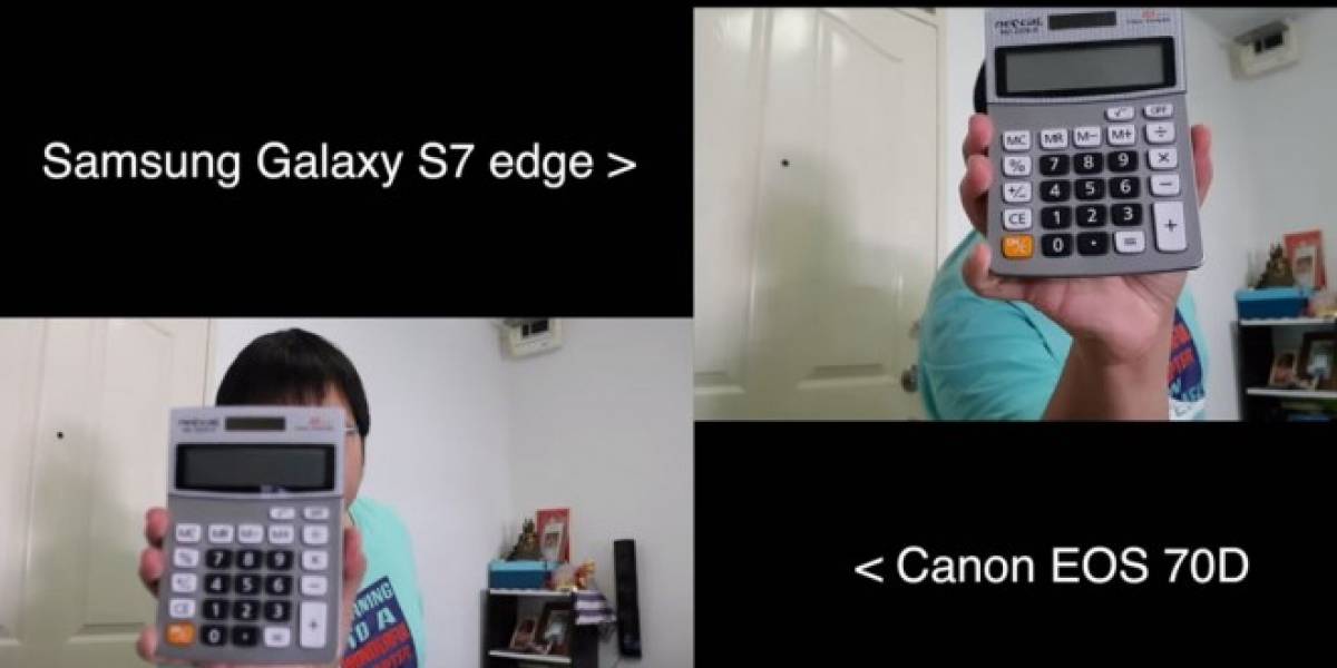 Este video compara el autofoco del Galaxy S7 con el de una cámara réflex