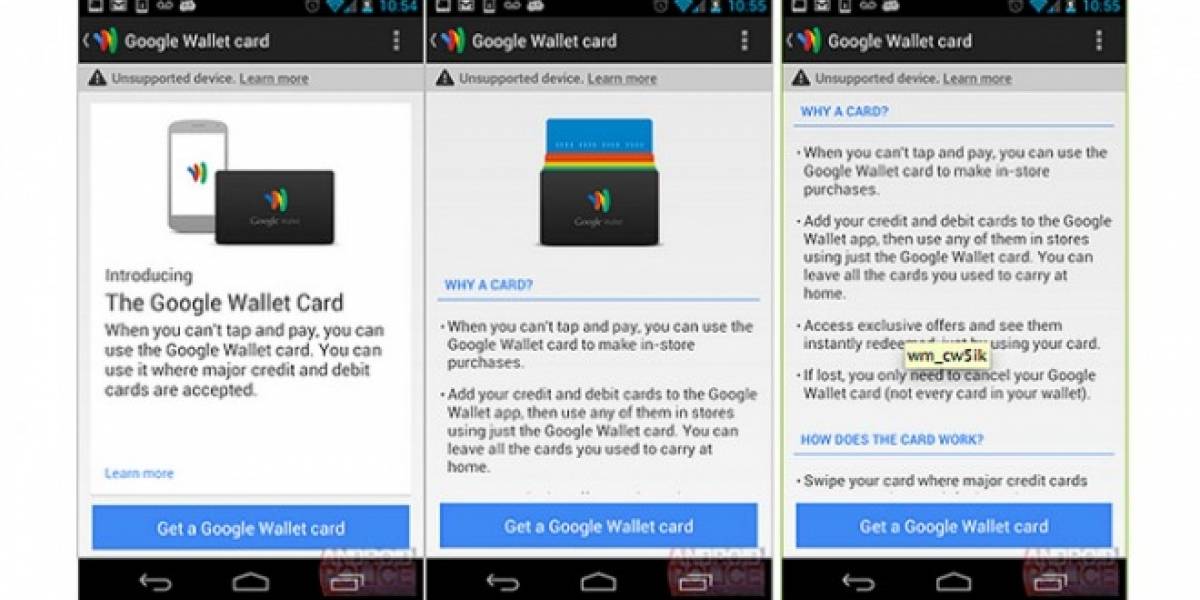 Una tarjeta física complementaría a Google Wallet