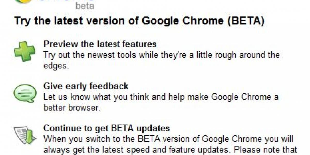 Ya disponible navegador Chrome 10 beta con importantes mejoras