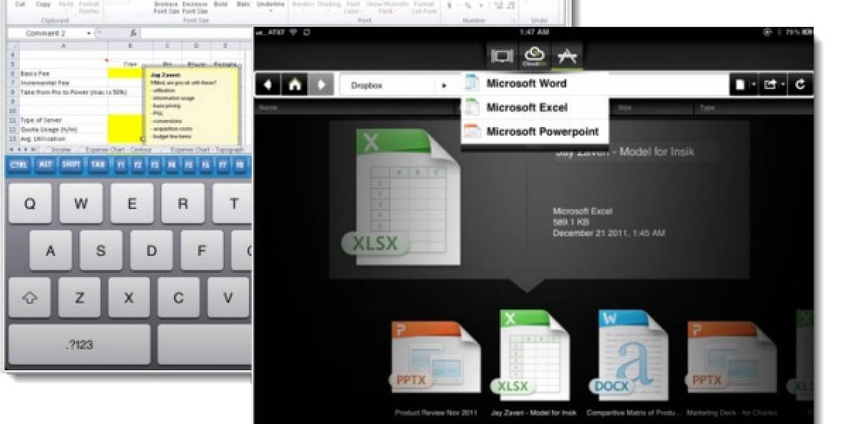 CloudON: Una aplicación para gestionar documentos de Ms Office desde un iPad que causó furor