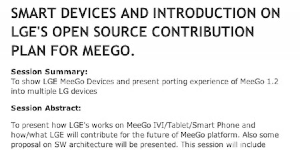 Se puede: LG presentará sus dispositivos con MeeGo