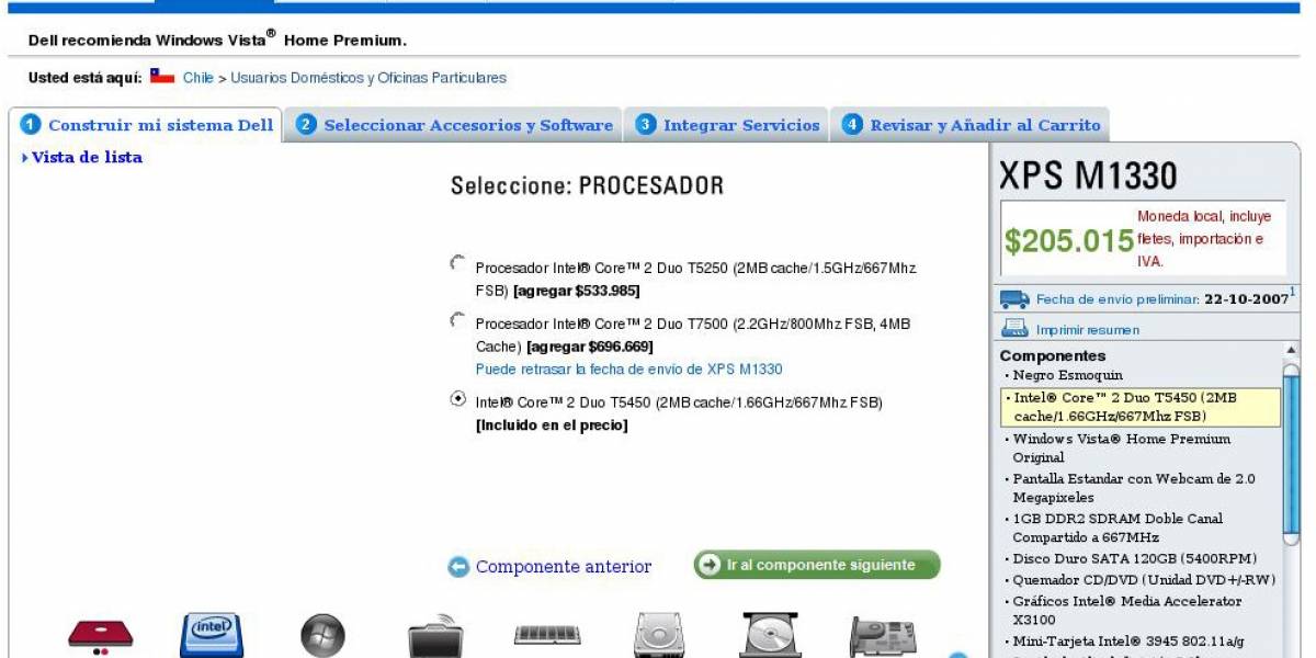 Compra un Dell XPS M1330 nuevo por US$410 (IVA incluido)