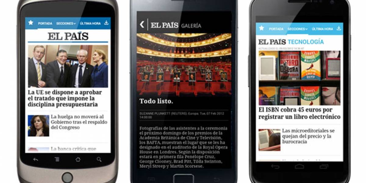 Diario español 'El País' tiene aplicación Android