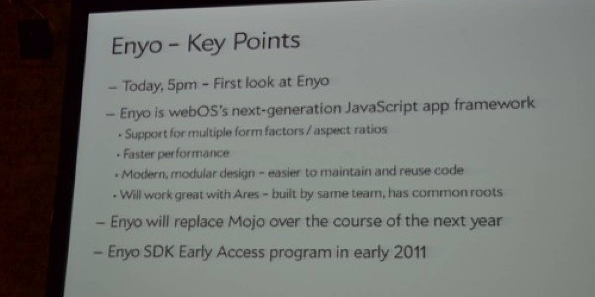 Enyo: El nuevo Framework de Palm que llevará webOS a las tablets