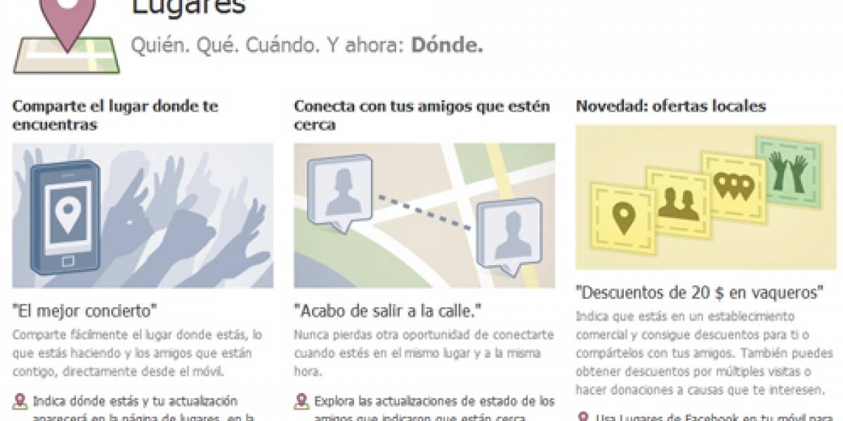 Chile: Facebook Places ya está disponible para su uso en el país