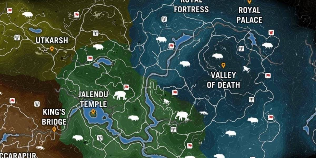 Mapa de Far Cry 4 aparece por la red