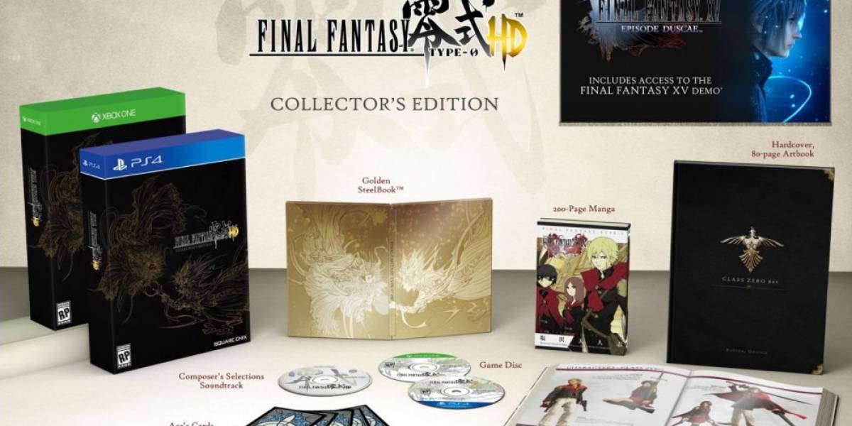 Conozcan la edición de colección de Final Fantasy Type-0 HD