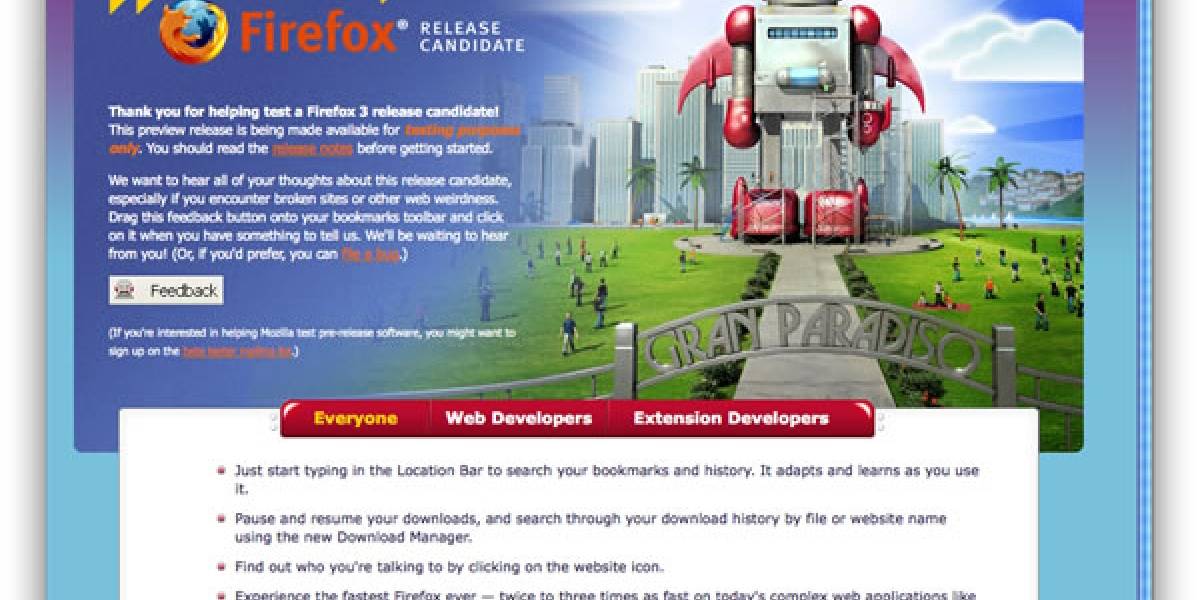 Firefox 3 gana interfaces nativas en Vista, XP y OS X