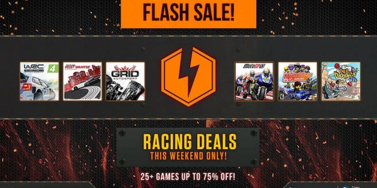 Venta relámpago en PSN con descuentos en más de 25 juegos de carreras