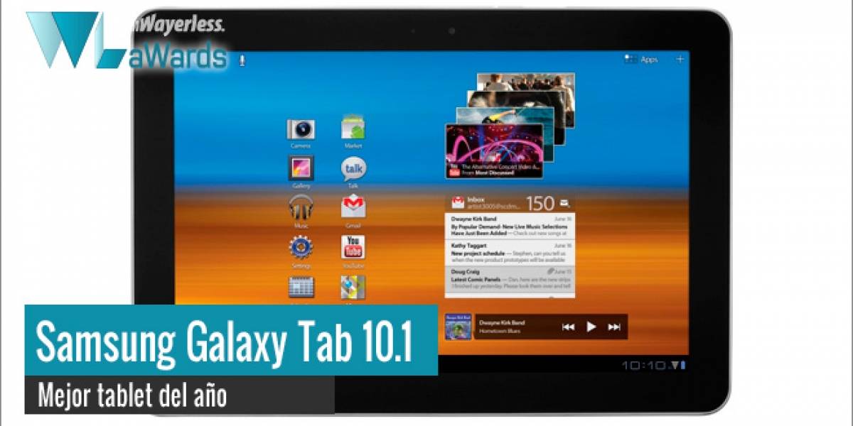 WL aWards 2011: Galaxy Tab 10.1, la tablet del año