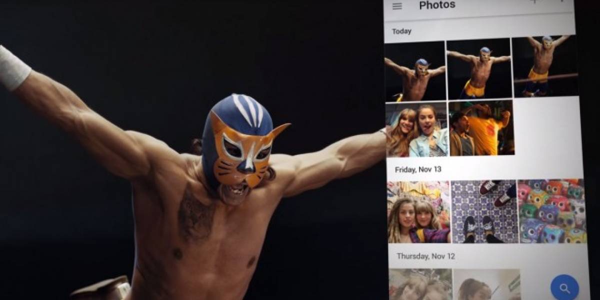 Google Fotos y la lucha libre se fusionan en un nuevo anuncio