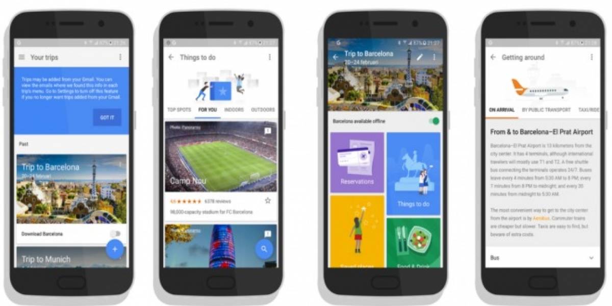 Google trabaja en una aplicación que te ayuda a planear viajes