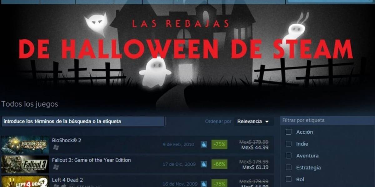 Arrancan las rebajas de Halloween de Steam