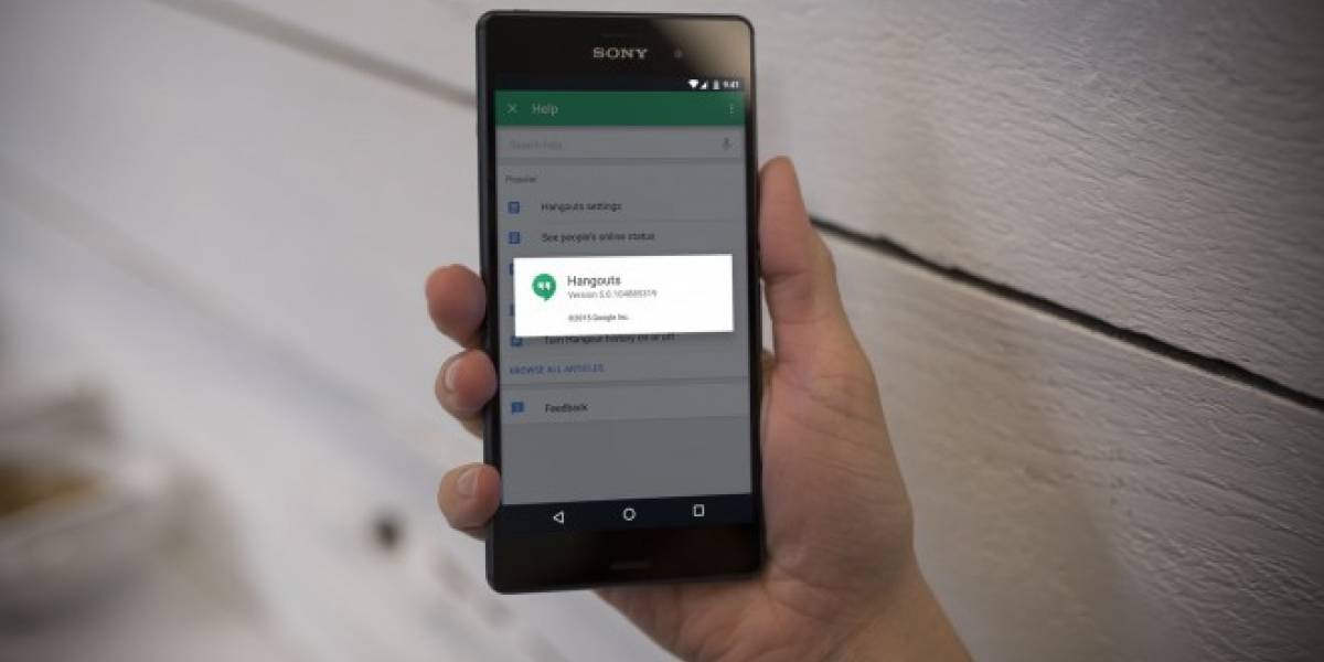 Hangouts 5.0 ya está disponible para Android