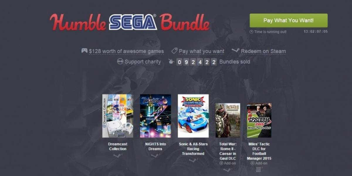 Humble Sega Bundle ofrece clásicos de Dreamcast, Nights y Total War