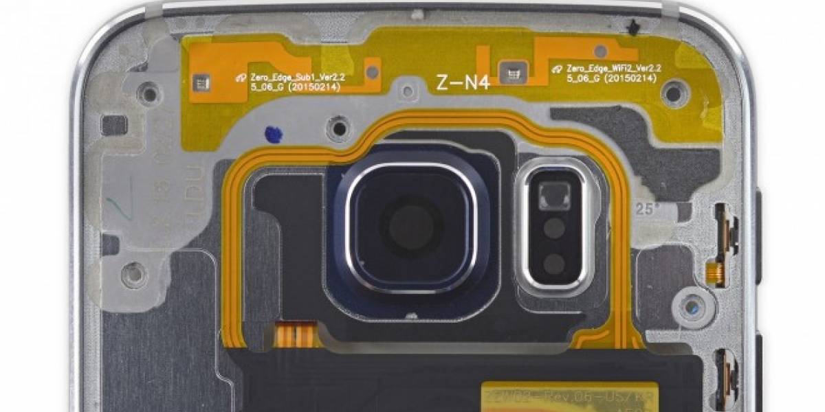 La batería del Galaxy S6 Edge está adherida a la pantalla