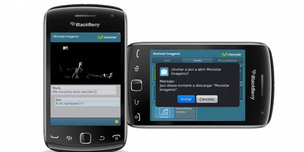 España: Movistar lleva 'Imagenio' a los Blackberry