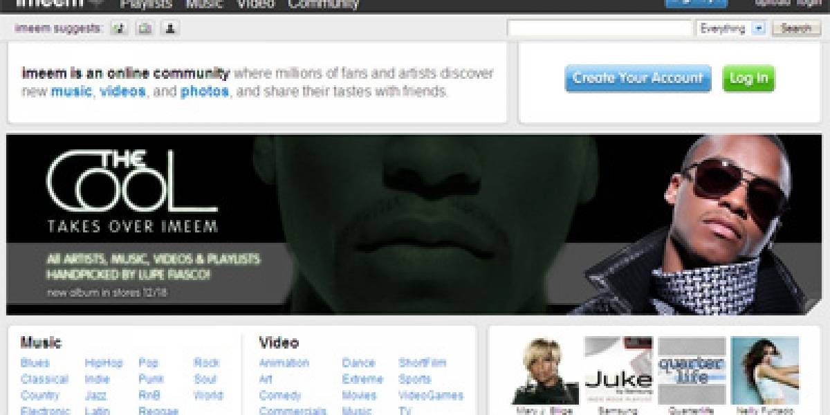 Imeem: El YouTube de los MP3 atrae a las grandes disqueras
