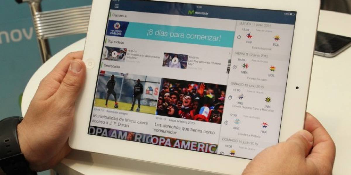Movistar Chile presenta su nueva aplicación Movistar Copa América