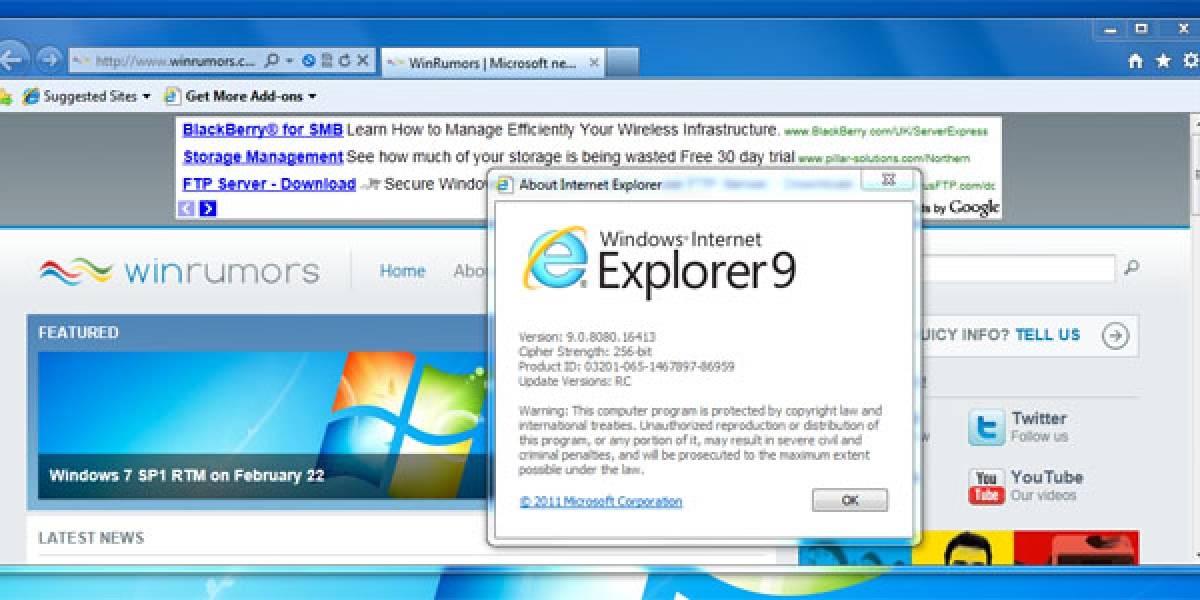 Internet Explorer 9 RC disponible ahora