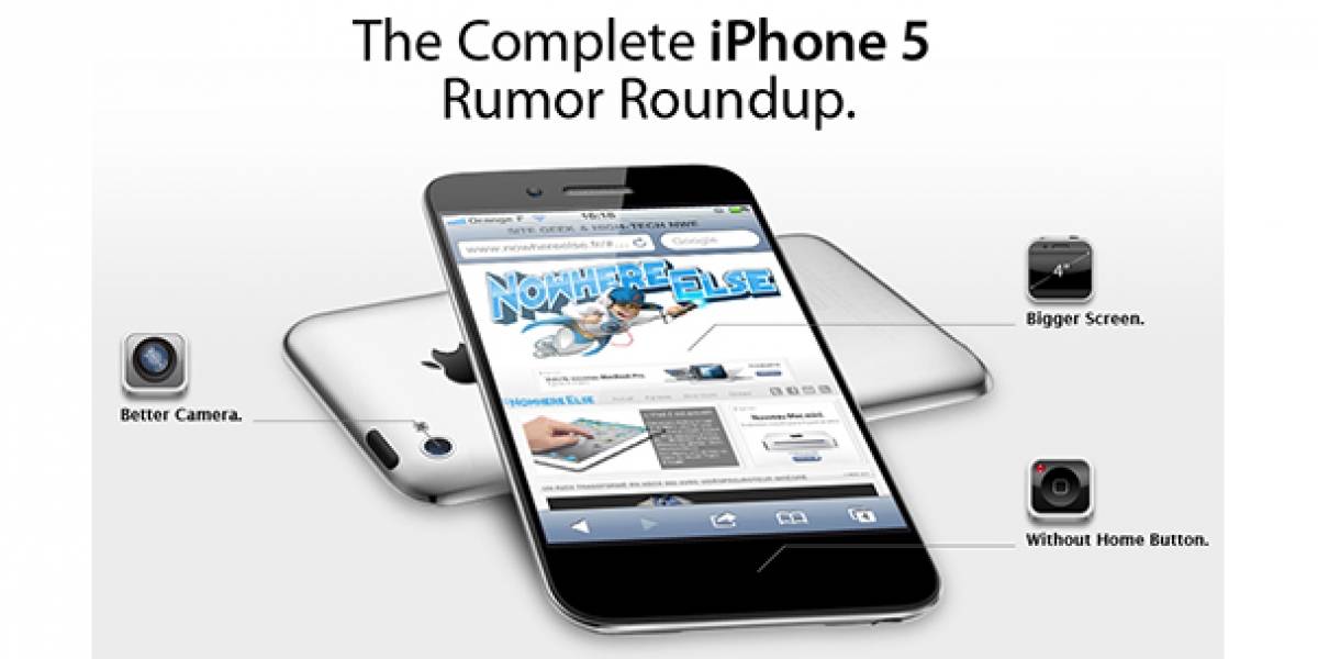 Todos los rumores sobre el iPhone 5 en una genial infografía