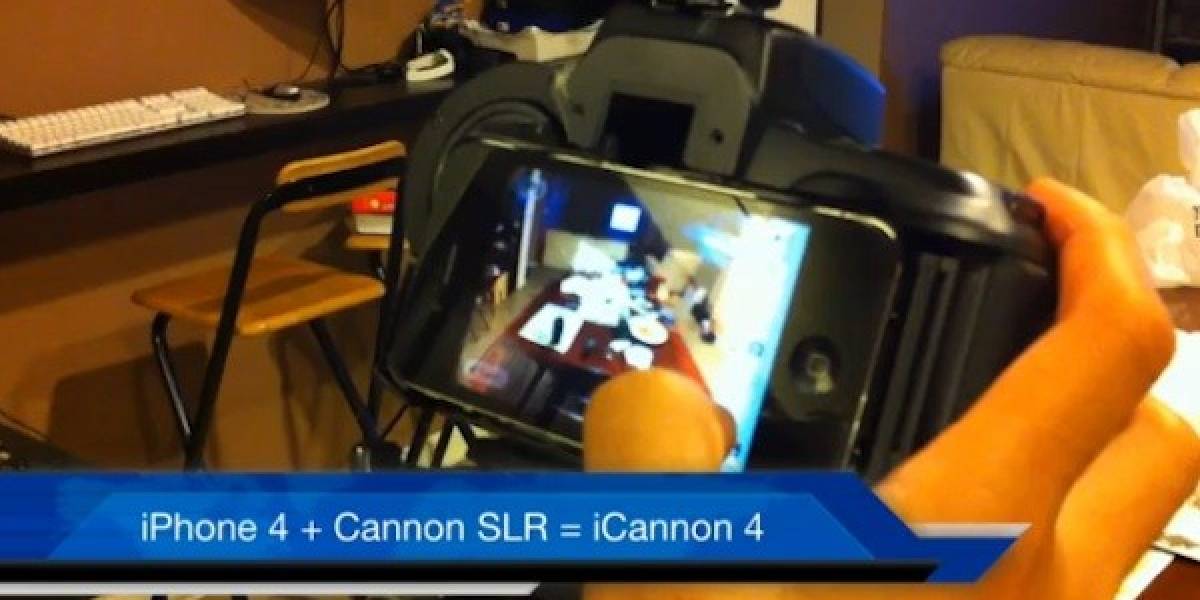 iCanon 4: Un iPhone 4 en el cuerpo de una Canon SLR