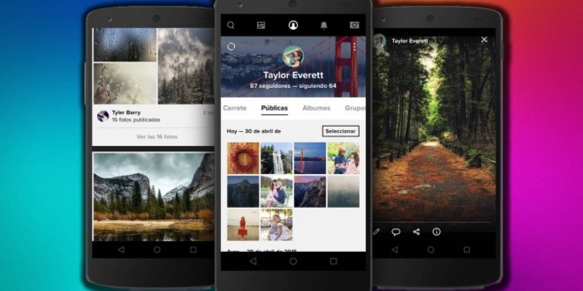 Las apps de Flickr se actualizan a lo grande con soporte de nube