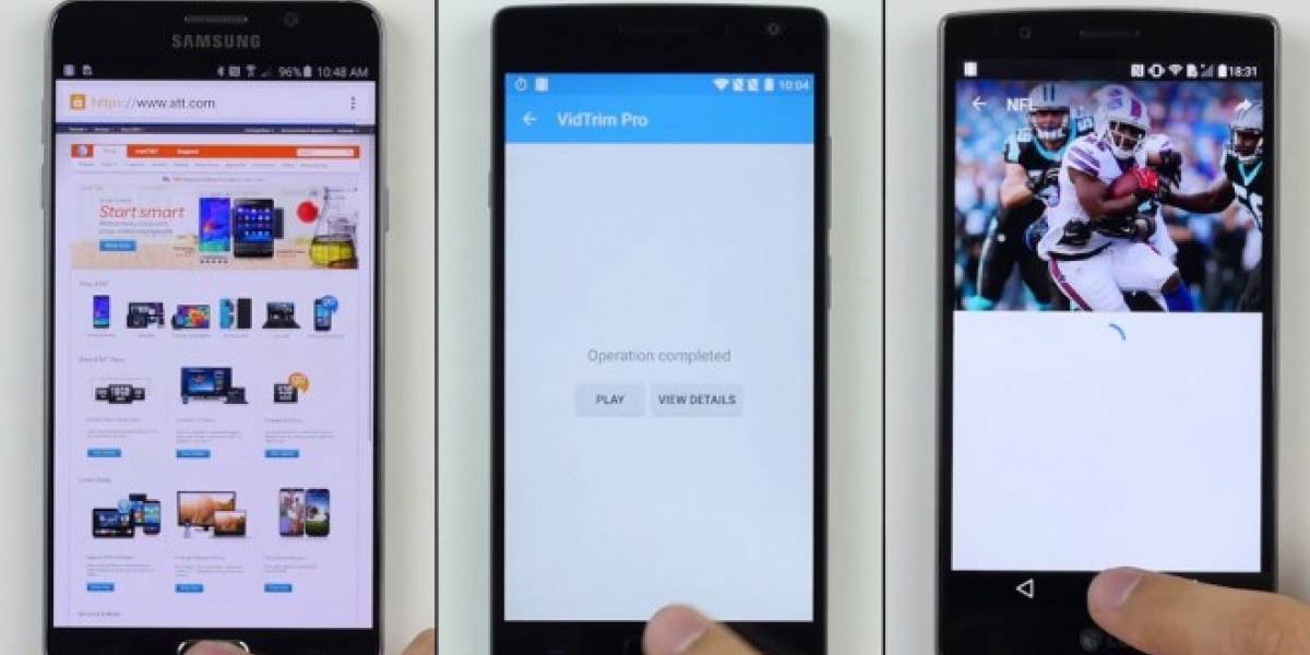 Galaxy Note 5, OnePlus Two y LG G4 se enfrentan en la prueba de rendimiento