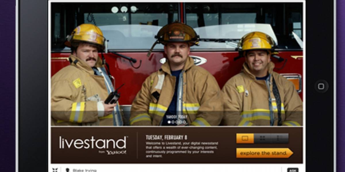 Yahoo lanza "Livestand" un quiosco de contenidos digitales