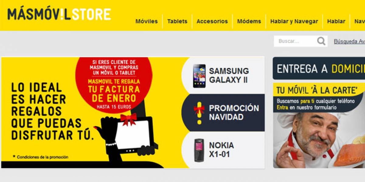 España: Másmóvil lanza su tienda en Internet