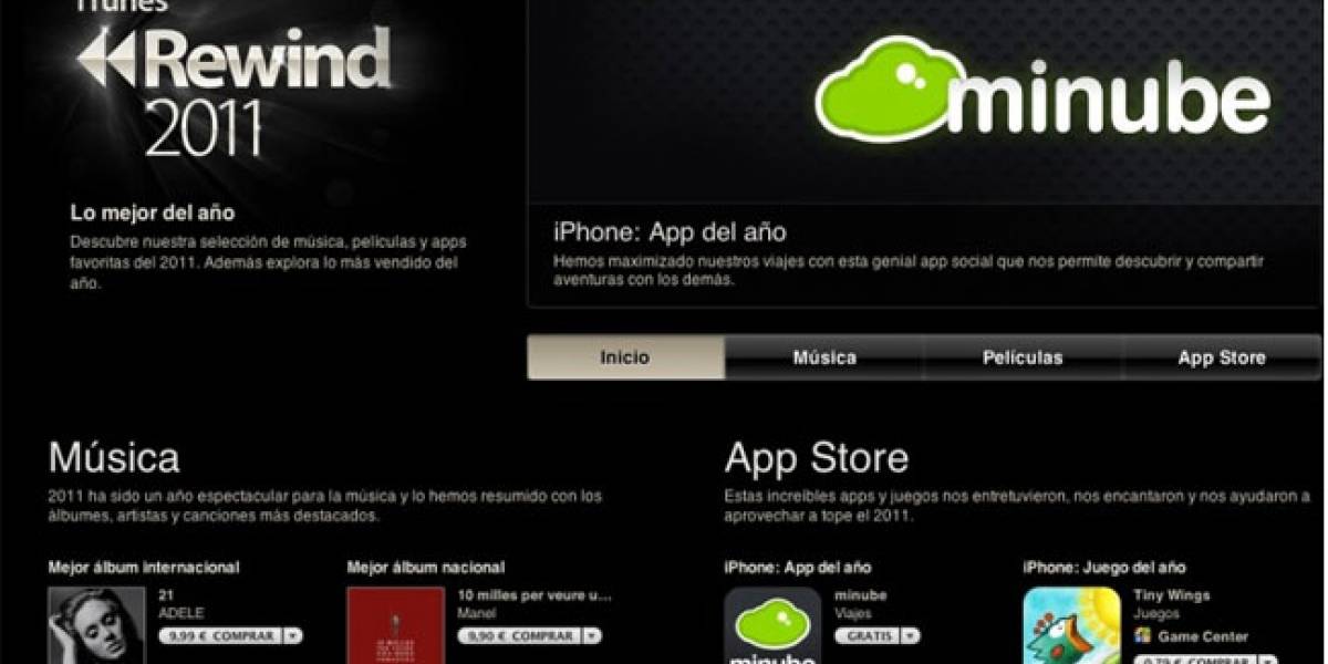 Apple premia a 'Mi Nube' como mejor aplicación disponible para el iPhone en España