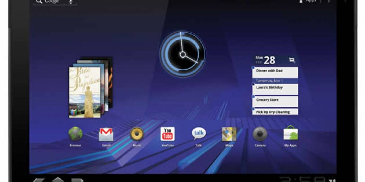 Filtrada la guía de usuario de la Motorola Xoom