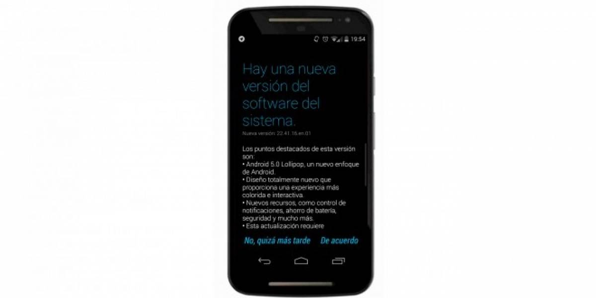 Motorola Moto G 2014 de Movistar Chile, se actualizan a Android Lollipop