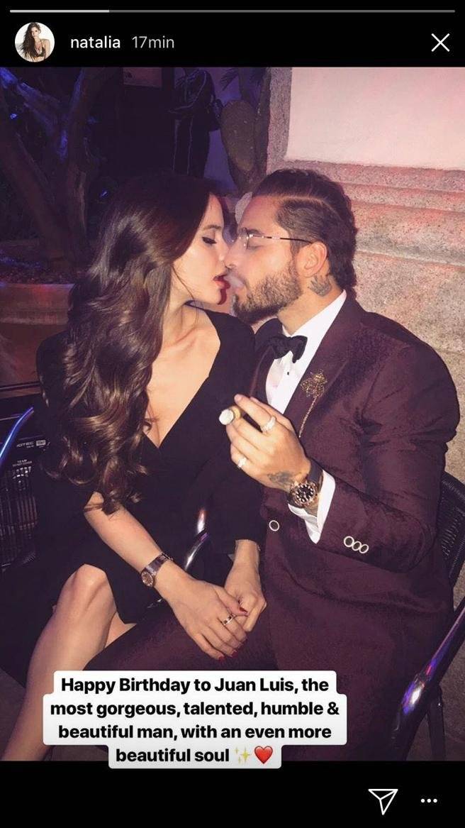 Maluma y Natalia Barulich