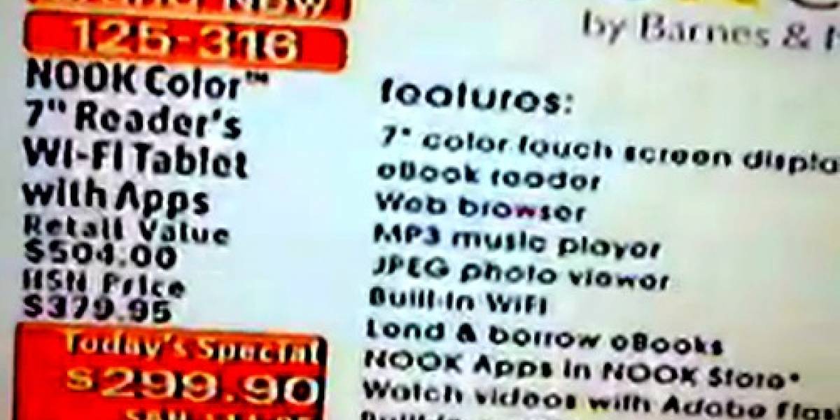 El Nook Color pronto tendrá Flash, Email y su propia App Store