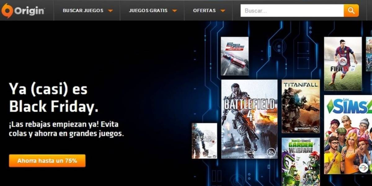 Origin anuncia su venta especial de Black Friday