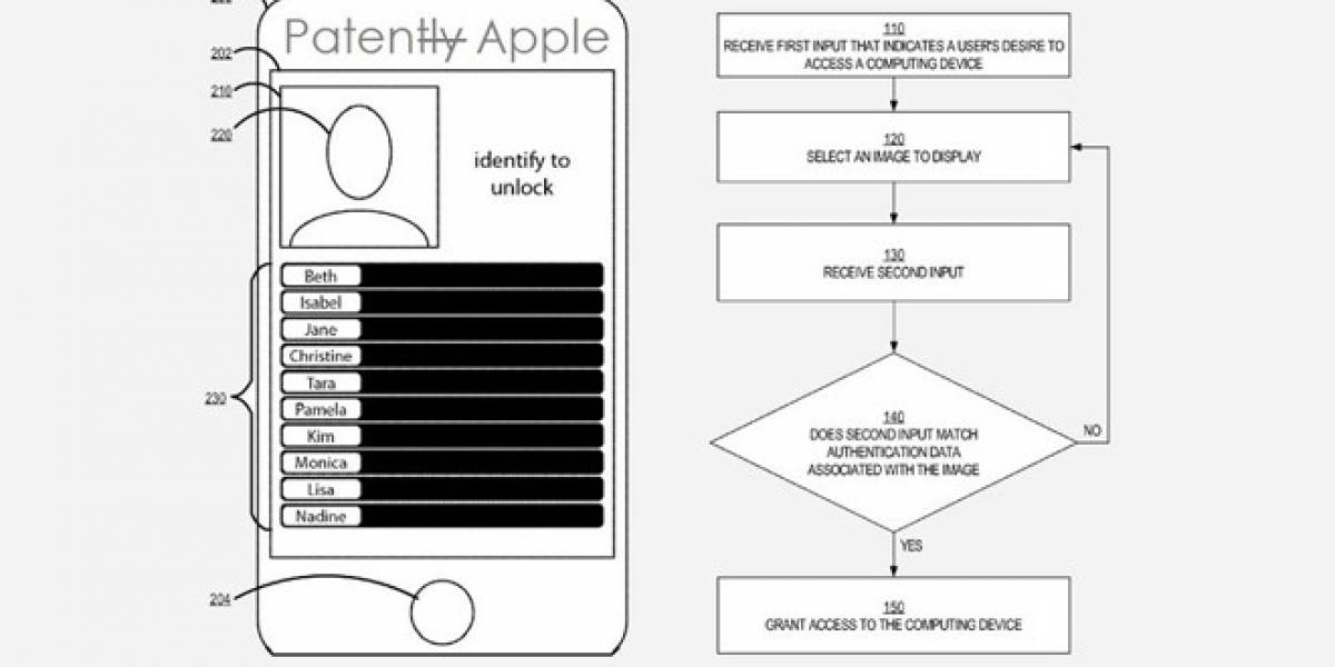 Apple solicita patente para desbloquear dispositivos identificando objetos en una foto
