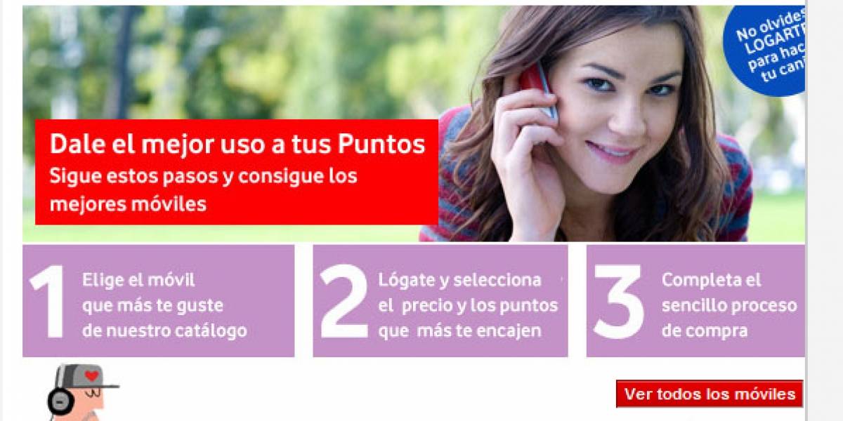 España: Vodafone dejará sin puntos a todos sus clientes de prepago en 2011