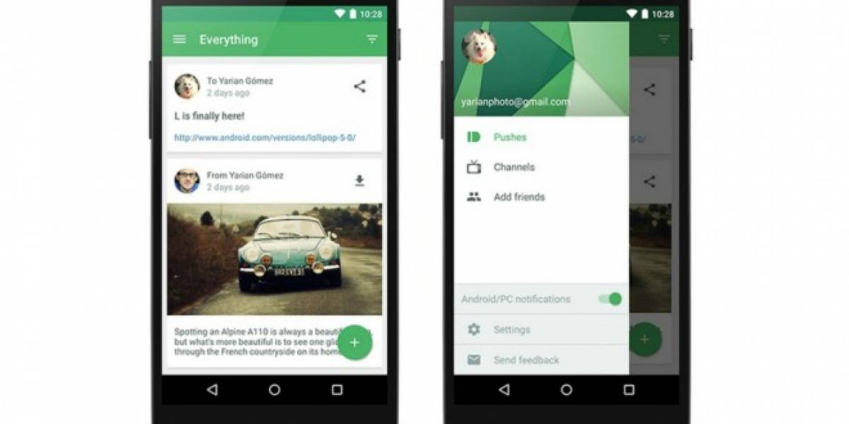 Pushbullet ahora ofrece cifrado de punto a punto para notificaciones, SMS y copiado universal