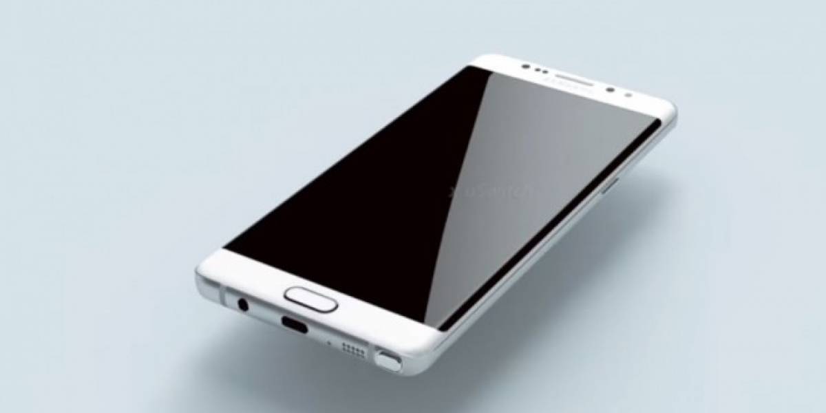 Este render muestra al Samsung Galaxy Note 6 basado en sus planos
