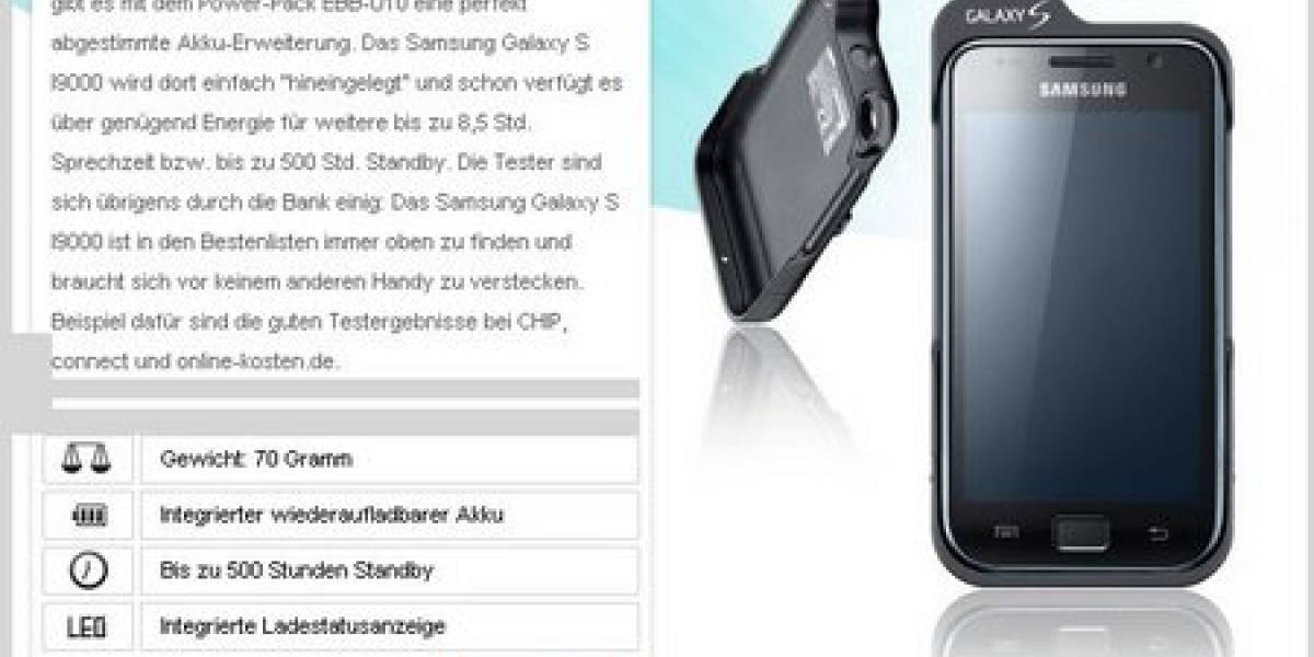 Samsung presenta el Galaxy S Power Pack EBB-U10
