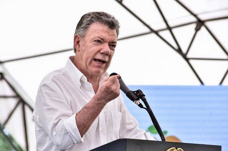 Juan Manuel Santos en Colombia